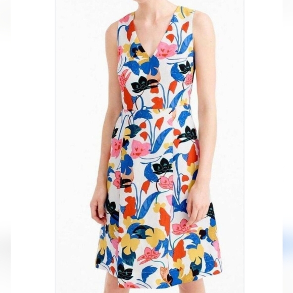 J. Crew Multicolor Floral Dress - Picture 9 of 9